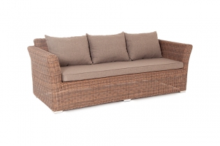 MR1000281 диван из искусственного ротанга трехместный (коричневый)